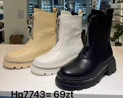 Botki damskie 7AHQ7743.KOLORDOWYBORU (36/41,12par)