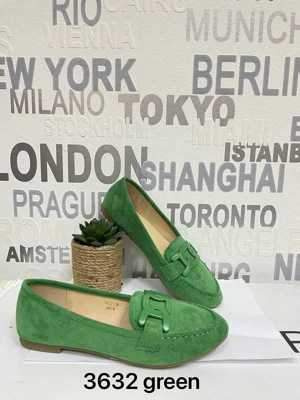 Balerinki damskie 7A3632.GREEN (36/41,12par)