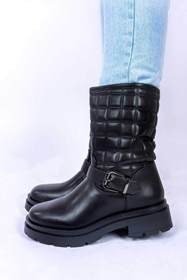 Botki damskie ocieplane 3182.BLACK (36/41,12par)