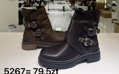 Botki damskie ocieplane 7A5267.BLACK (36/41,12par)