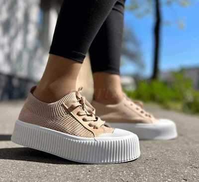 Trampki damskie 7A764.KHAKI (36/41,12par)