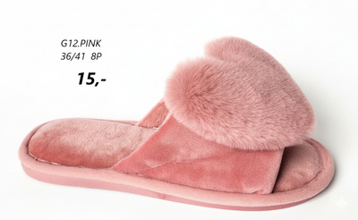 Kapcie damskie G12.PINK (36/41,8par)