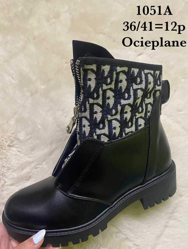 Botki damskie 1051A.BLACK (36/41,12par)