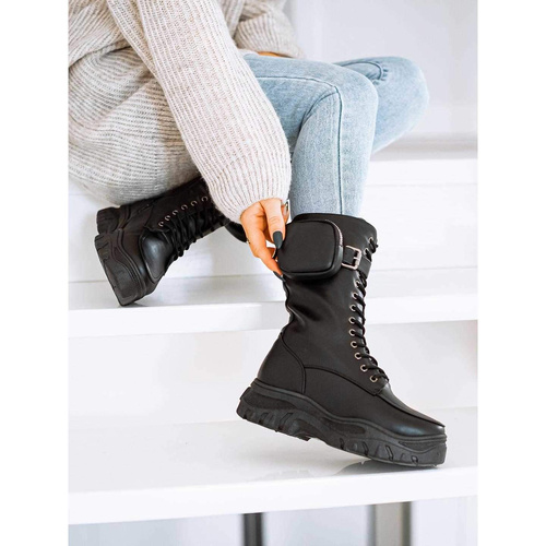 Botki damskie 7A55-73.BLACK Ocieplany (36/41,12par)