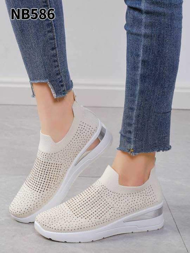 Buty sportowe damskie 7ANB586.BEIGE (36/41,12par)