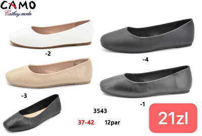 Balerinki damskie  7A3543.KOLORDOWYBORU  (37/42,12par)