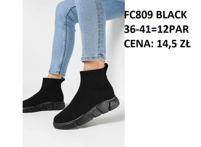 Botki damskie FC809.BLACK (36/41,12par)