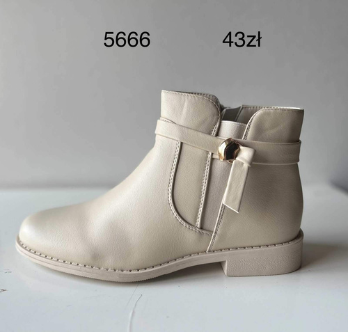 Botki damskie  7A5666.BEIGE  (36/41,12par)