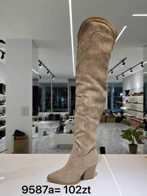 Kozaki damskie  7A9587A.KHAKI    (36/41,12par)