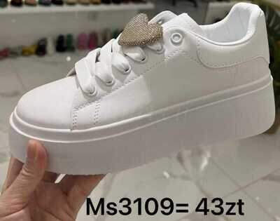 Buty sportowe damskie 7AMS3109.WHITE/GOLD (36/41,12par)