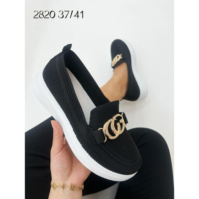 Trampki damskie 2820.BLACK (37/41,12par)