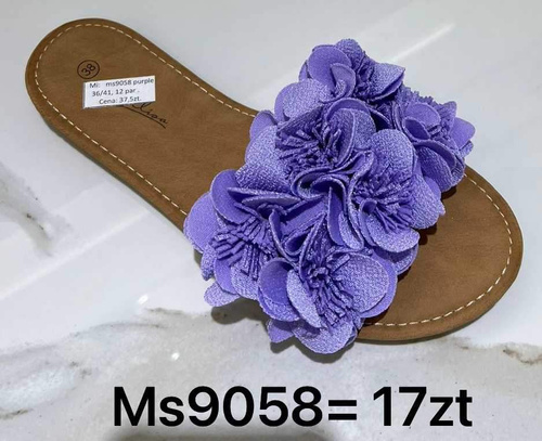 Klapki damskie 7AMS9058.PURPLE (36/41,12par)
