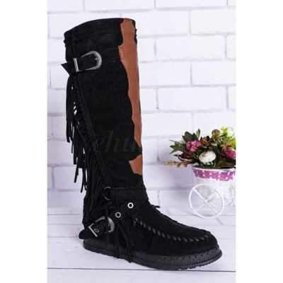 Kozaki damskie ocieplane 7AST16.BLACK (36/41,12par)