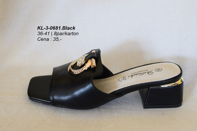 Klapki damskie 3-0681.BLACK (36/41,8par)