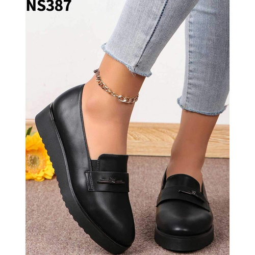 Półbuty damskie NS387.BLACK PU (36/41,12par)