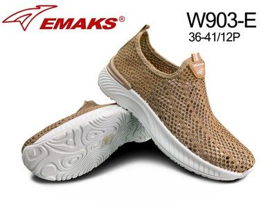 Buty sportowe damskie W903-E.KHAKI (36/41,12par)