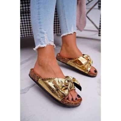Klapki damskie CK111.GOLD (36/41,12par)