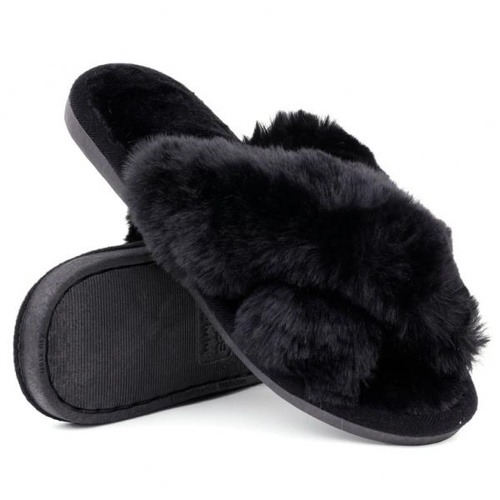 Kapcie damskie KP20-4.BLACK (36/41,12par)