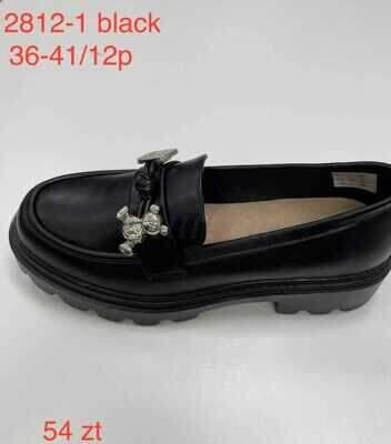 Półbuty damskie 7A2812-1.BLACK (36/41,12par)