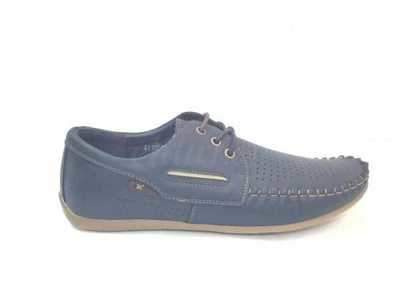 Półbuty męskie 9AAB105A-8.LNAVY/COFFE (40/45,8par)