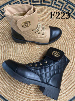 Botki damskie  7AF2232.BLACK OR BEIGE  (36/41,12par)