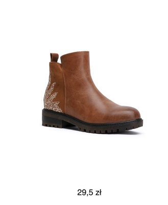 Botki damskie ocieplane F6122.CAMEL (36/41,12par)
