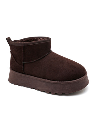 Botki damskie ocieplane 7A9165.BROWN (36/41,12par)