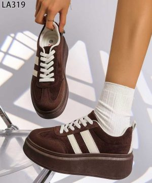 Buty sportowe damskie 7ALA319.BROWN (36/41,12par)