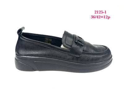 Półbuty damskie 7A2125-1.BLACK (36/42,12par)