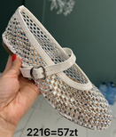 Balerinki damskie 2216.WHITE (36/41,12par)