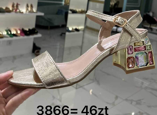 Sandały damskie 7A3868.GOLD (36/41,12par)
