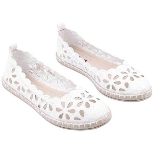 Balerinki damskie F114-10.WHITE (36/41,12par)