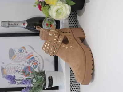 Botki damskie 7A8355.KHAKI (36/41,12par)