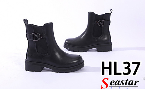 Botki damskie ocieplane 7AHL37.BLACK  (36/41,12par)
