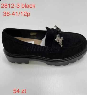 Półbuty damskie 7A2812-3.BLACK (36/41,12par)