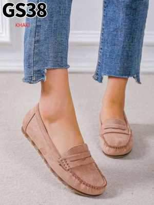 Balerinki damskie 7AGS38.KHAKI (36/41,12par)