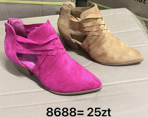 Botki damskie 7A8688.PINK (36/41,12par)