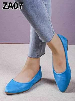 Balerinki damskie 7AZA07.SK.BLUE (36/41,12par)