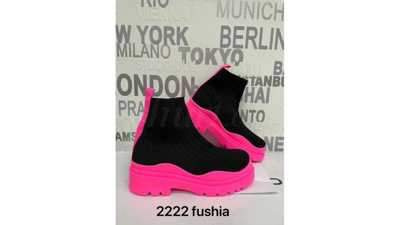 Botki damskie 7A2222.FUSHIA Ocieplane (36/41,12par)