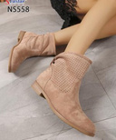 Botki damskie ocieplane NS558.KHAKI (36/41,12par)