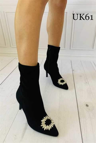 Botki damskie 7AUK61.BLACK (36/41,12par)