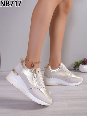 Buty sportowe damskie NB717.BEIGE (36/41,12par)