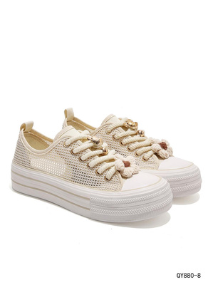 Trampki damskie 7AQY880-8.BEIGE (36/41,12par)