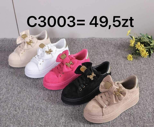 Trampki damskie 7AC3003.BLACK (36/41,12par)