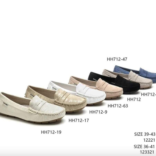 Balerinki damskie 7AHH712-19.YELLOW (36/41,12par)
