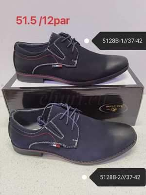 Półbuty chłopięce 7A5128B-1.BLACK, -2.BLUE (37/42,12par)