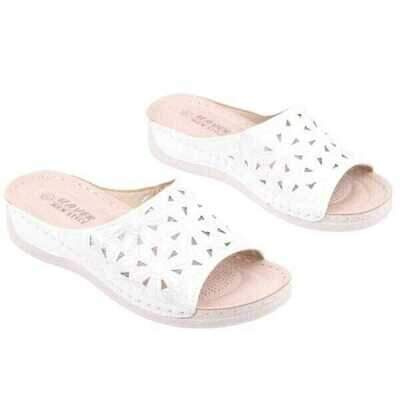 Klapki damskie DE985-7.SILVER (36/41,12par)