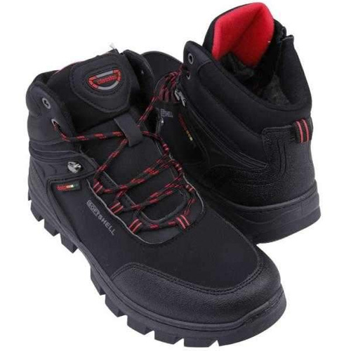 Trzewiki męskie A2042-1.BLACK/GREY/RED (41/46,8par)
