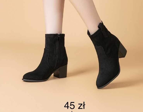 Botki damskie F6260.BLACK (36/41,12par)
