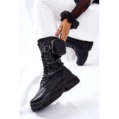 Botki damskie 7ASY53-2.BLACK Ocieplane (36/41,12par)